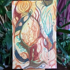 Curly Leave and Trailing Tendrils Original Artwork