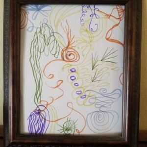 Shorelines original artwork inspired by mountain lakes